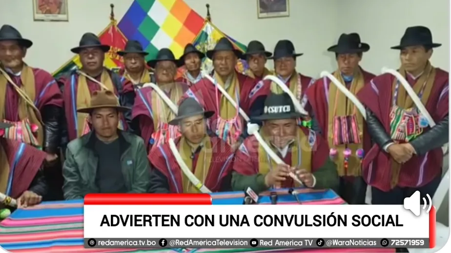 “Escuchas al pueblo o te vas”: campesinos advierten convulsión social y exigen renuncia de Rodrigo Paz
