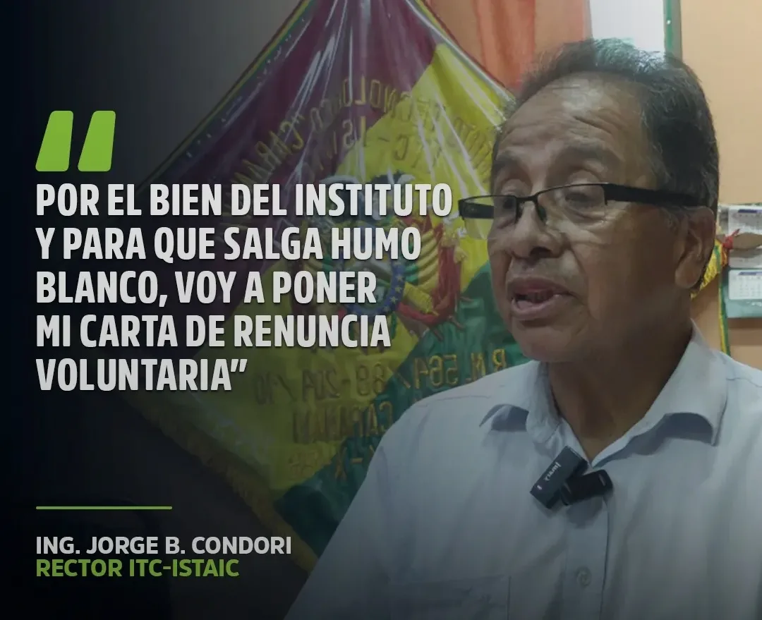 RENUNCIA RECTOR DEL ITC-ISTAIC TRAS SEMANAS DE CONFLICTO Y SE ABRE PERIODO DE TRANSICIÓN