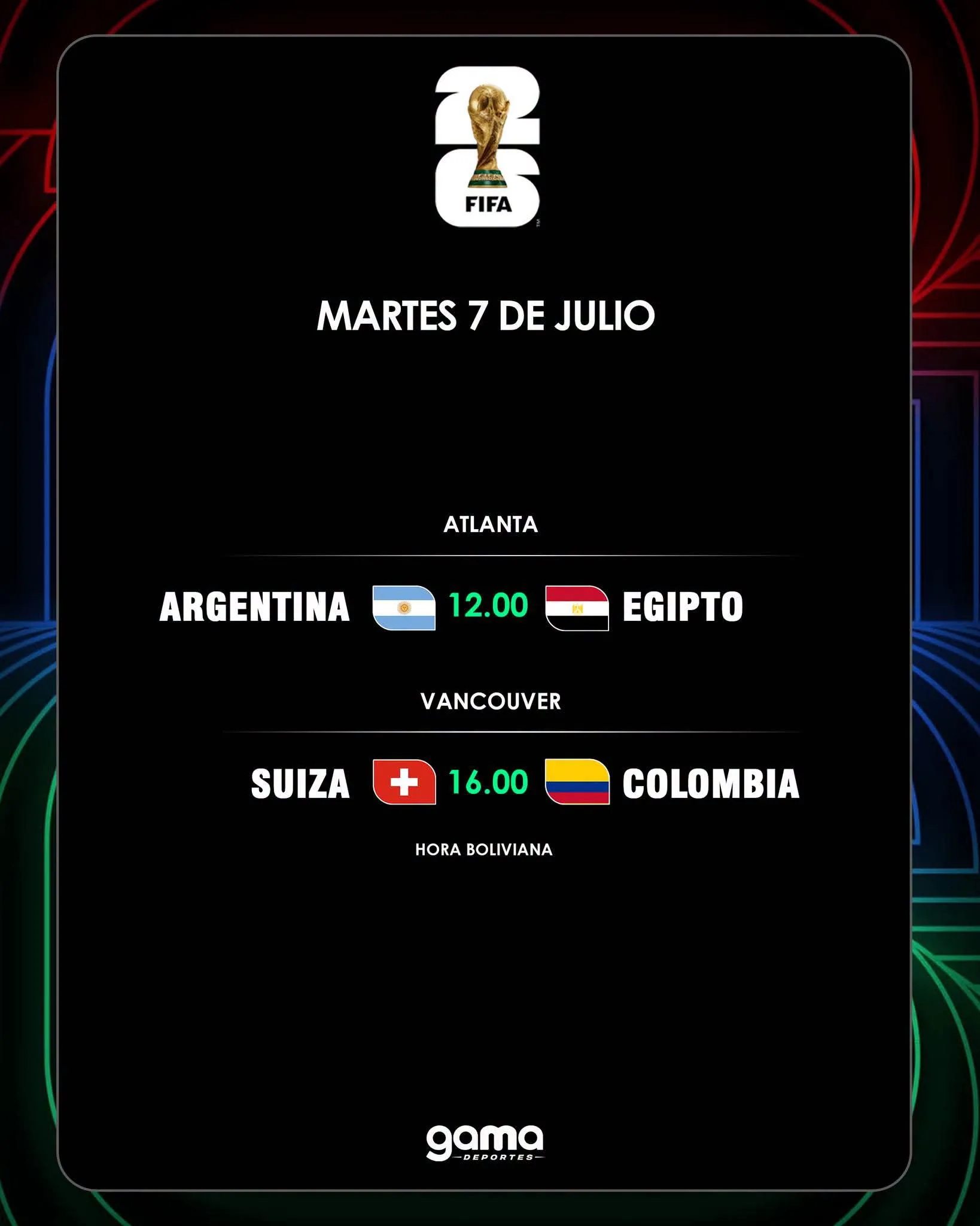 🏆🌎 ¿Habrá cruce sudamericano?  Argentina y Colombia afrontan sendos partidos de octavos de final en busca de sellar un duelo sudamericano en la siguiente fase.