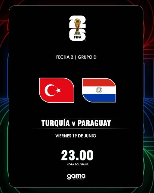 Se juegan la vida #Turquía vs #Paraguay  Viernes 19 de junio  23:00 (hora boliviana)